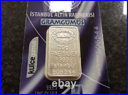 5 Pure Fine Solid Silver Bullion Bar Numbered Certificate Of Authenticity
