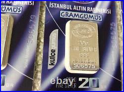 5 Pure Fine Solid Silver Bullion Bar Numbered Certificate Of Authenticity