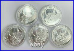 5 x 1oz Solid Silver 2021 New Victory Through Harmony Coins in Capsules