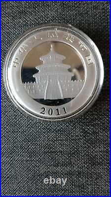 5 x 2011 1oz. 999 Chinese Panda Solid Pure Silver Coin Mint Condition In Capsule