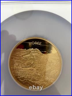 5oz Royal mint solid 24k gold coin City Rome FP69 limited edition to only 25