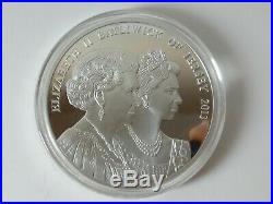 5oz solid. 925 silver proof £10 coin Jersey 2013 Ltd ed 062 / 450 box & COA 1234