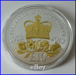 5oz solid. 925 silver proof £10 coin Jersey 2013 Ltd ed 062 / 450 box & COA 1234