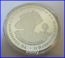 5oz solid. 925 sterling silver COIN QEII 88th b'day 2014 & COA ltd. Ed. 995