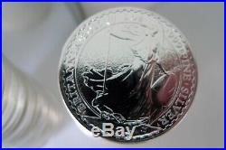 60 Britannia solid 1oz 999 silver bullion coins varied years 2014, 2015, 2016