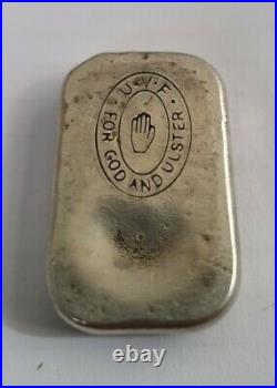 65g silver bullion bar ingot solid sterling ulster Volunteer Force UVF for God
