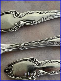 6pcs Antique Tiffany & Co. Broomcorn Sterling Silver Bullion Spoon 5 3/8 195 G