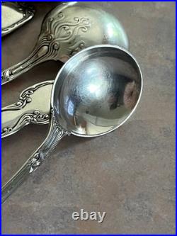6pcs Antique Tiffany & Co. Broomcorn Sterling Silver Bullion Spoon 5 3/8 195 G