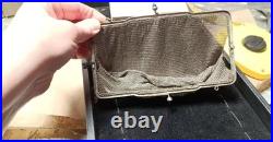 800 Coin Silver Antique Mesh Purse, Selling As Bullion, 221g