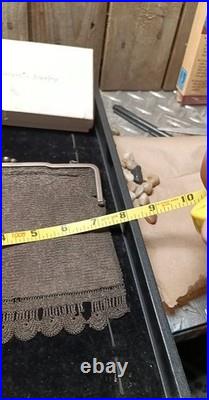 800 Coin Silver Antique Mesh Purse, Selling As Bullion, 221g