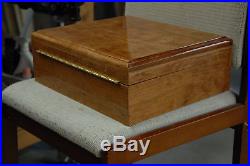(80) slabs solid american cherry storage coin box for pcgs coins