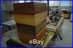 (80) slabs solid american red oak storage coin box for pcgs coins