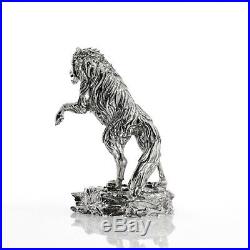 8 OZ TIMBER WOLF PREDATOR'S PRINT SOLID SILVER 3D STATUE #003 Serial Number