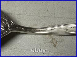 8 Reed & Barton 1905 Intaglio Sterling Silver Bullion Cream Soup Spoons No Mono