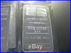 8 (sealed) Ntr Solid. 999 Silver Bars Weighing 80 Troy Oz. £1600 Inc Post