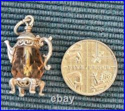 8 x QUALITY STERLING SILVER CHARMS+ Hmk'd SILVER BEAKER +2 DICE POSH MONOPOLY