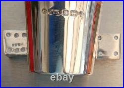 8 x QUALITY STERLING SILVER CHARMS+ Hmk'd SILVER BEAKER +2 DICE POSH MONOPOLY