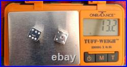 8 x QUALITY STERLING SILVER CHARMS+ Hmk'd SILVER BEAKER +2 DICE POSH MONOPOLY