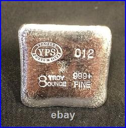 8oz YPS 3D 999 Fine Solid Silver Pyramid Yeager's Poured Silver Hand poured