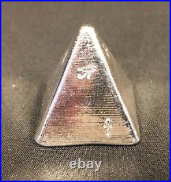 8oz YPS 3D 999 Fine Solid Silver Pyramid Yeager's Poured Silver Hand poured