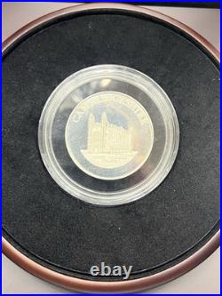 925 Silver Coin Medal Birmingham Mint 40.5grams In Wooden Box Lot8