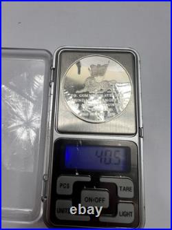 925 Silver Coin Medal Birmingham Mint 40.5grams In Wooden Box Lot8