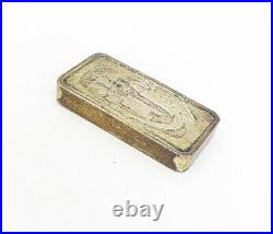 925 Sterling Silver Vintage Antique America In Space Bullion Square TR1412