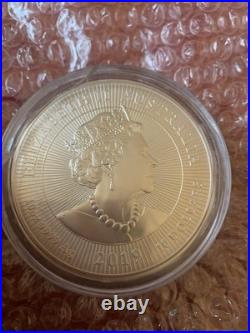 999 10oz Silver Solid Crocodile Australia Coin 2019 with Our Dear Queen. Rare