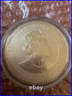 999 10oz Silver Solid Crocodile Australia Coin 2019 with Our Dear Queen. Rare