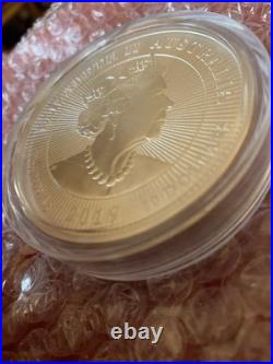 999 10oz Silver Solid Crocodile Australia Coin 2019 with Our Dear Queen. Rare