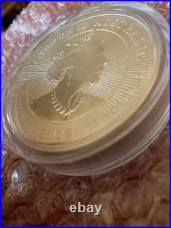 999 10oz Silver Solid Crocodile Australia Coin 2019 with Our Dear Queen. Rare