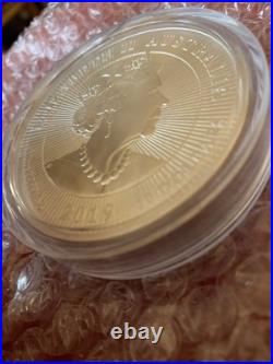 999 10oz Silver Solid Crocodile Australia Coin 2019 with Our Dear Queen. Rare