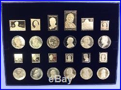 999 Fine Silver USPS The American Presidents Set- 377.2 Grams Solid Silver