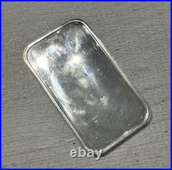999 Fine Silver Vintage Santa Claus Father Christmas 1972 One Ounce Solid Bar