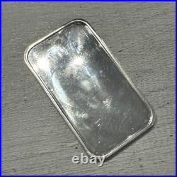 999 Fine Silver Vintage Santa Claus Father Christmas 1972 One Ounce Solid Bar