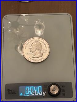 999 Fine Solid Silver 1/4 Pound National Collectors Mint Commemorative Round