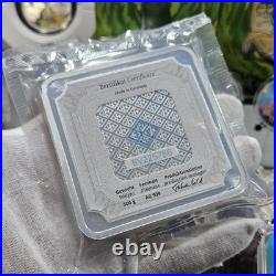 999 Silver 500 Gram Geiger Edelmetalle Square Bar (Germany) Sealed 1/2 Kilo