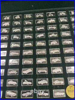 99 Solid Sterling Ingots Vintage Cars. Cased + Catalogue booklet = Only £5 Each
