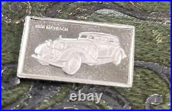 99 Solid Sterling Ingots Vintage Cars. Cased + Catalogue booklet = Only £5 Each