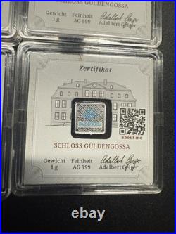 (9) Geiger Edelmetalle Original Premium Silver -In Assay 8-1 gram 1 -10 gram (9) Geiger Edelmetalle Original Premium Silver -In Assay 8-1 gram 1 -10 gram