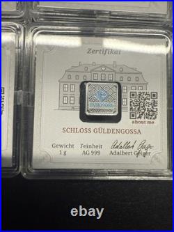 (9) Geiger Edelmetalle Original Premium Silver -In Assay 8-1 gram 1 -10 gram