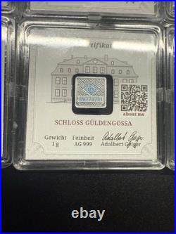 (9) Geiger Edelmetalle Original Premium Silver -In Assay 8-1 gram 1 -10 gram (9) Geiger Edelmetalle Original Premium Silver -In Assay 8-1 gram 1 -10 gram