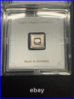 (9) Geiger Edelmetalle Original Premium Silver -In Assay 8-1 gram 1 -10 gram (9) Geiger Edelmetalle Original Premium Silver -In Assay 8-1 gram 1 -10 gram