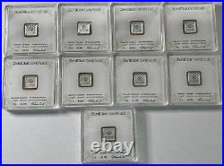 9 Grams of Geiger Edelmetalle Lot of (9) 1 Gram Bars All in Assay Nice Toning