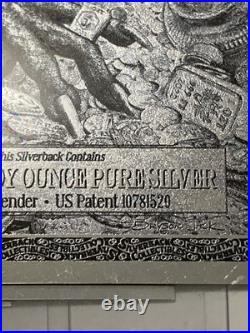 9 Silverback Dragons Limited Edition. 999 Fine Silver Note Consecutive Numbers