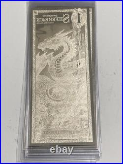 9 Silverback Dragons Limited Edition. 999 Fine Silver Note Consecutive Numbers