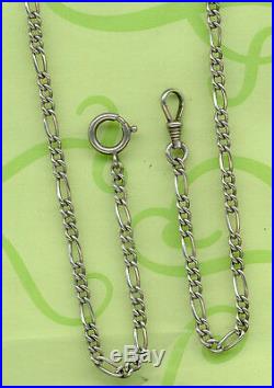 ANTIQUE LONG VINTAGE SOLID SILVER POCKET WATCH CHAIN or PENDANT CHAIN 154 CM