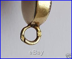 Antique Victorian French Bressan Enamel Solid Silver Vermeil Bracelet By Vf