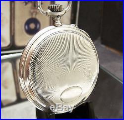 Antique Vintage Iwc Shauffhausen C1910 Solid 900 Silver Pocket Watch Serviced