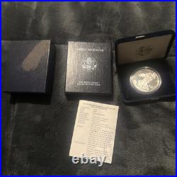 American Eagle Solid 999 Silver Proof 1999 1 Ounce Cased And Boxed